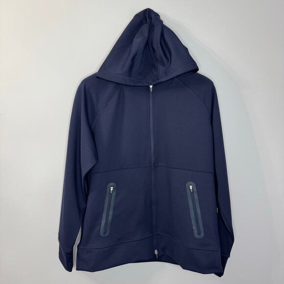 Bonobos Golf The Elements Full Zip Hoodie Sweatshirt Performance Blue Men's L - Picture 1 of 12